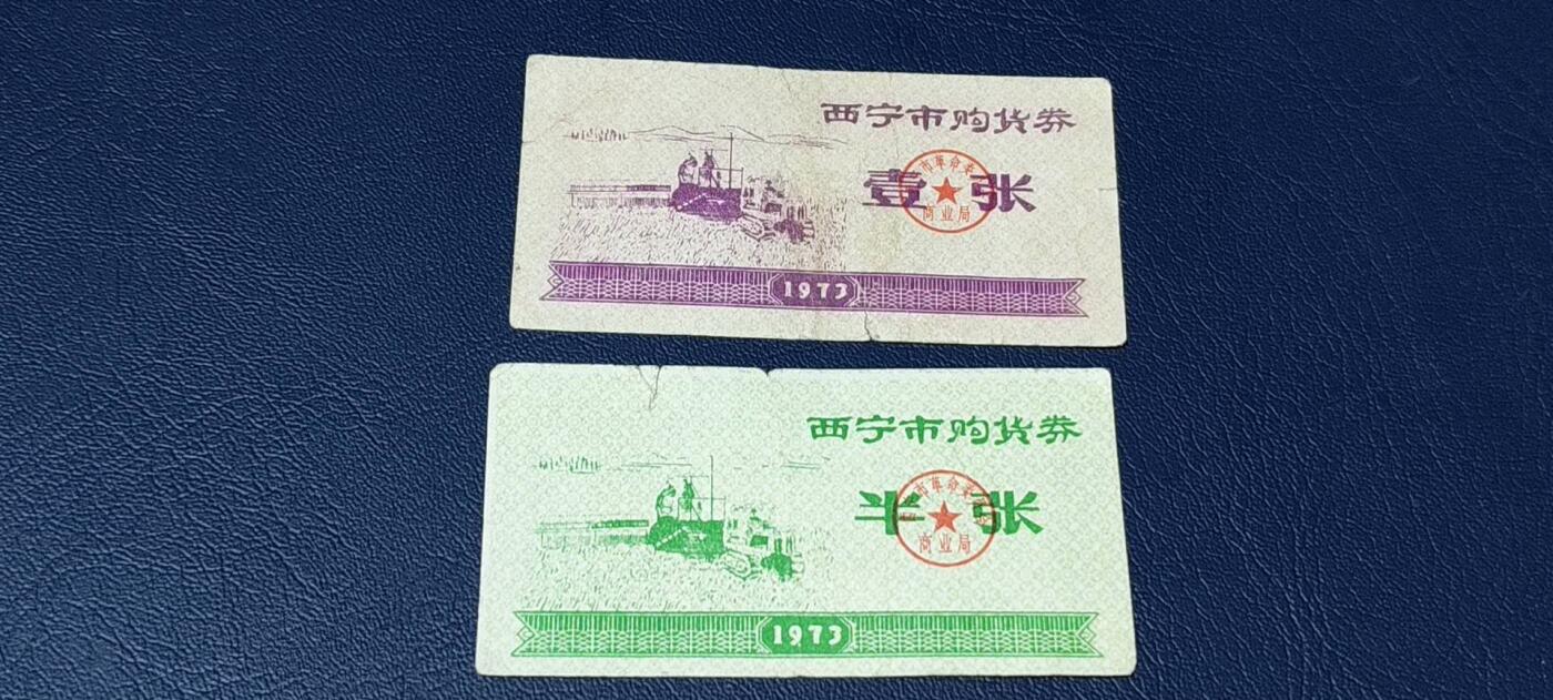 特价票证拍场，中拍以后可联系店主寄存 西宁市购货券   一组2张，品相如图，按图发货