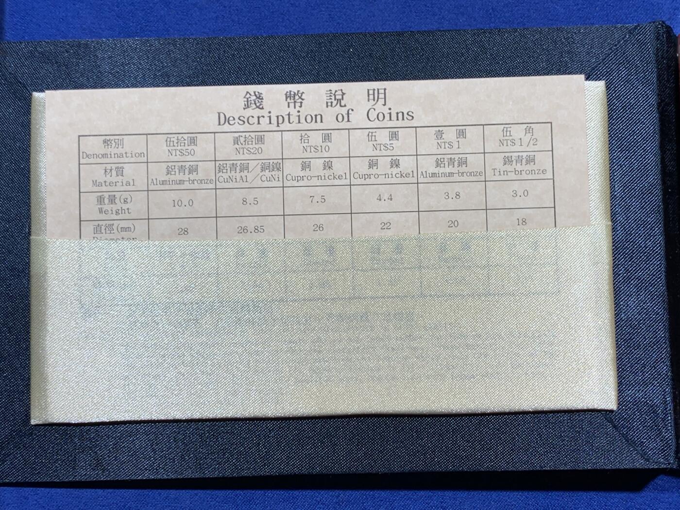 《竞宝斋》第380场 周日，周一 2场连拍 （全场包邮） 台湾省中华民国九十二年（2003年）一轮生肖精制套币，含羊年半盎司大银章