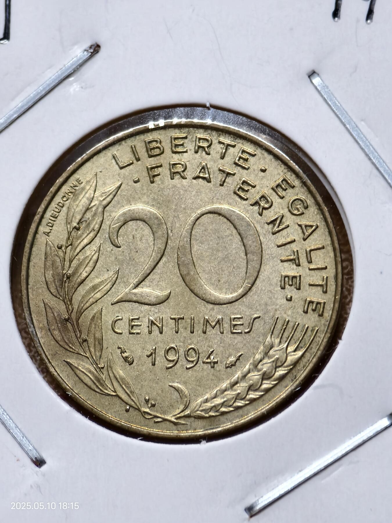 思丞收藏　外国散币第15场  0元起拍 可预留 无佣金 法国1994