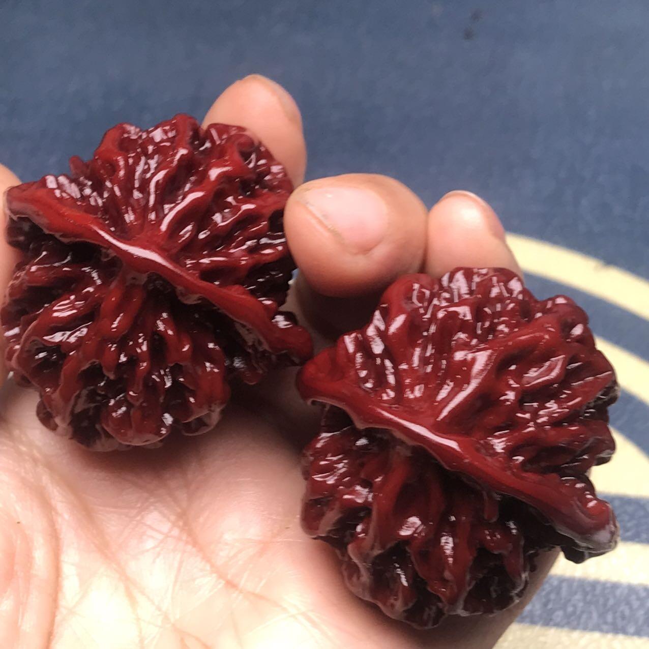 ❤️包浆玉化帝王狮子头核桃(26025)规格边44*44肚45*45高40*40mm重量52.5g