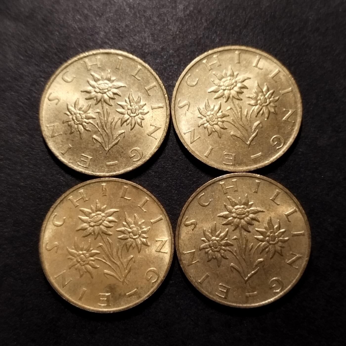 半桥——第十四期，钞票，银币，精制币，高汇币，德国5马克银币组，M组 奥地利一先令四枚