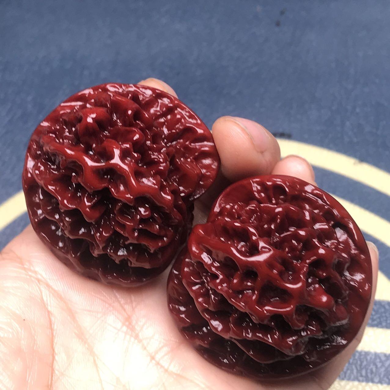 ❤️包浆玉化帝王狮子头核桃(26025)规格边44*44肚45*45高40*40mm重量52.5g