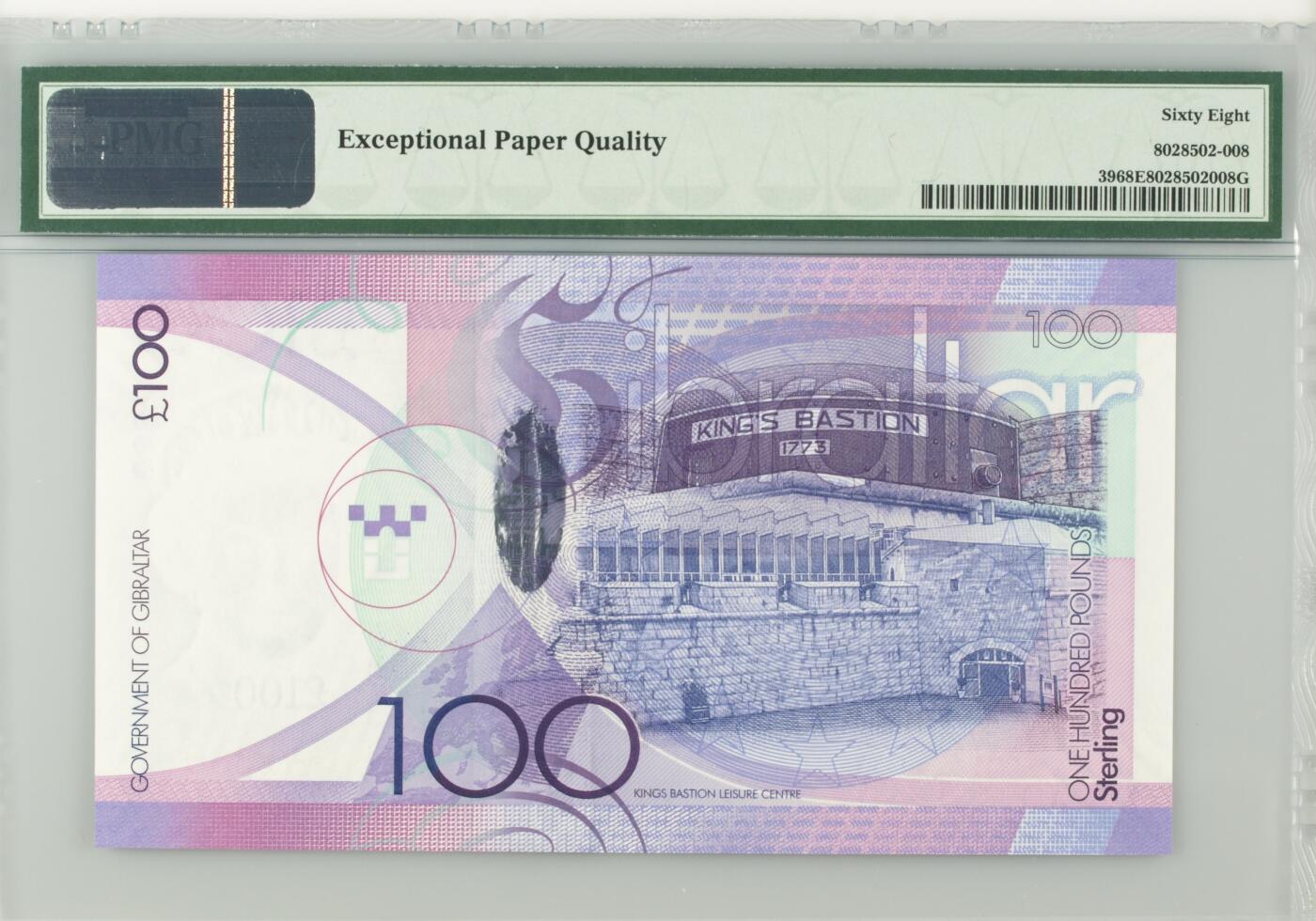 【礼羽收藏】🌏世界钱币拍卖第112期 【PMG68】欧洲，直布罗陀，2011年，100面值