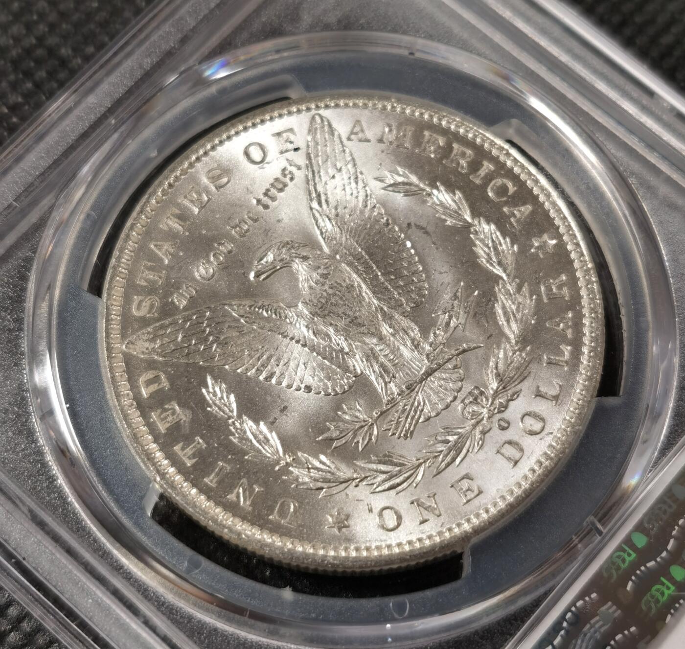  甄臻铺-美国银币专场-世界币章拍卖（第17期），送拍享返佣金等优惠多多 PCGS-MS64 1900年O版摩根，较少见版本