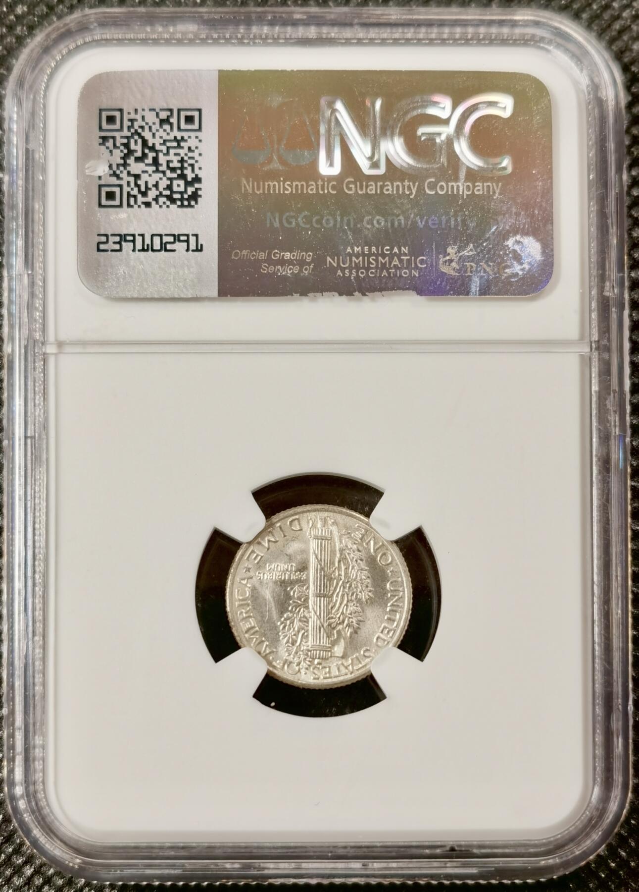  甄臻铺-美国银币专场-世界币章拍卖（第17期），送拍享返佣金等优惠多多 NGC-MS64 1940年美国小飞侠