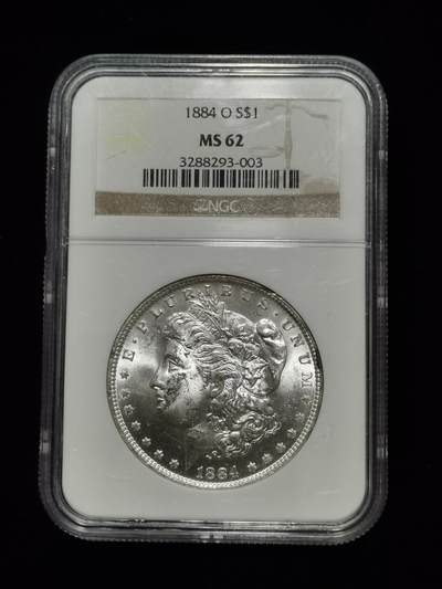 天下钱庄专场欢迎参拍 - NGC-MS62早期1884年美国摩根一美元