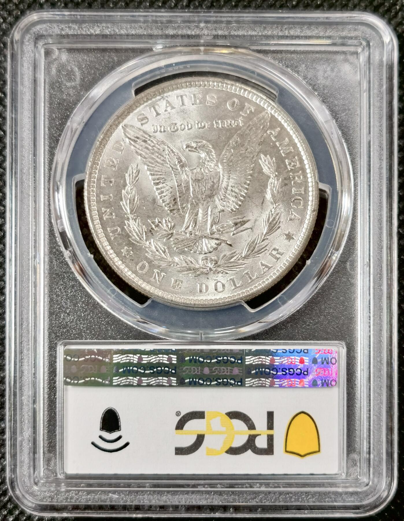  甄臻铺-美国银币专场-世界币章拍卖（第17期），送拍享返佣金等优惠多多 PCGS-MS64 1900年摩根，正面美式包浆，卷首