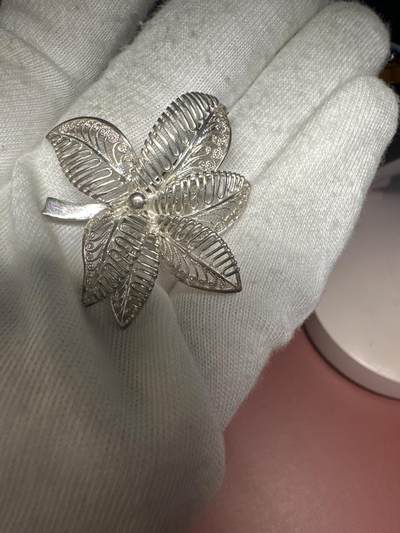 6.5徽章专场 - 德国中古掐丝银制胸针