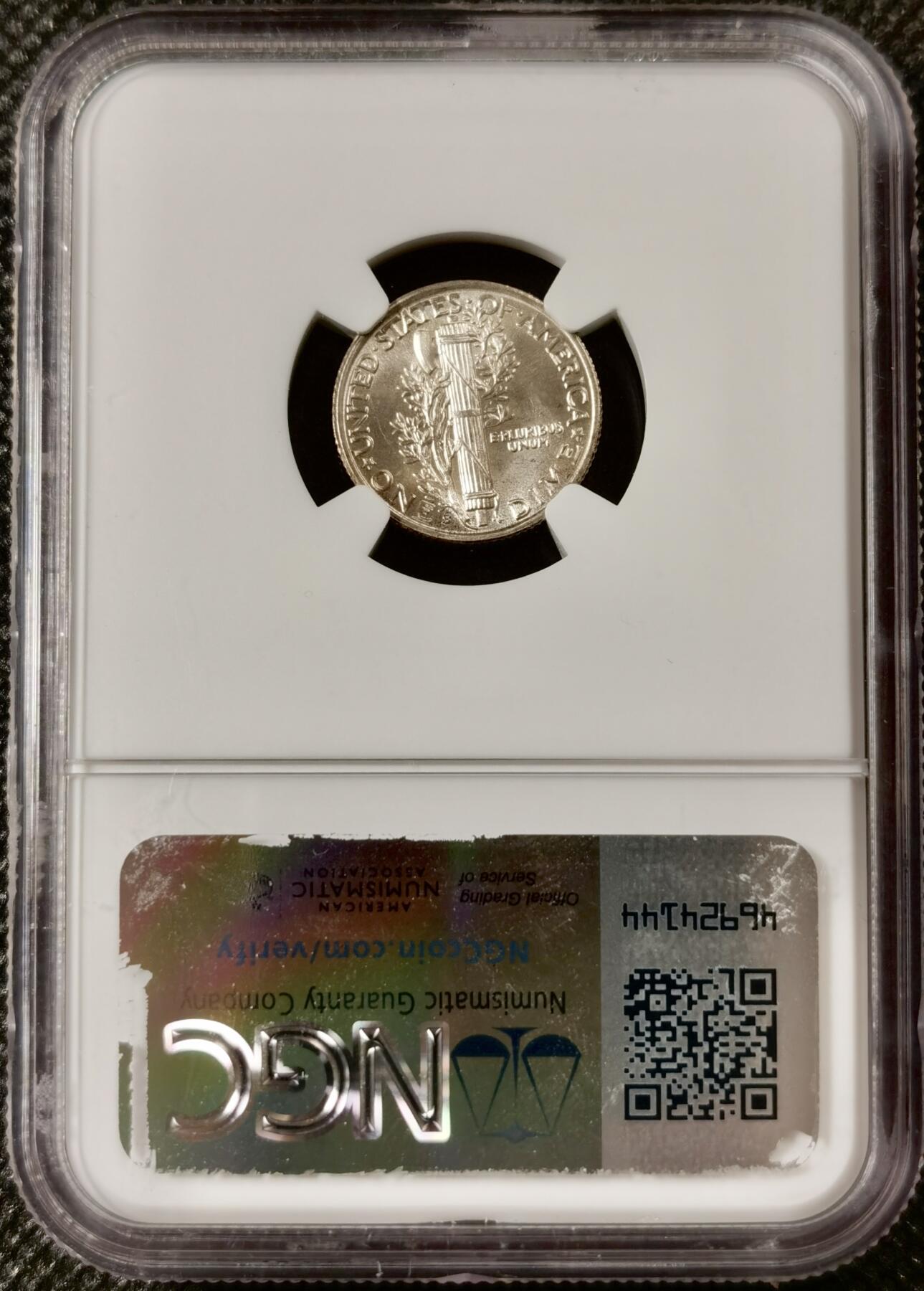  甄臻铺-美国银币专场-世界币章拍卖（第17期），送拍享返佣金等优惠多多 NGC-MS66 1941年S版美国小飞侠