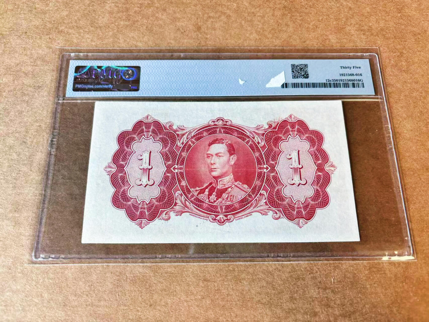 【Blue Auction】世界纸币精拍第664期【精】——16级TOP拍卖/信誉/品质/专业/高效💫 英属圭亚那 1942年1元 PMG35 英王乔六 风景唯美 PMG35