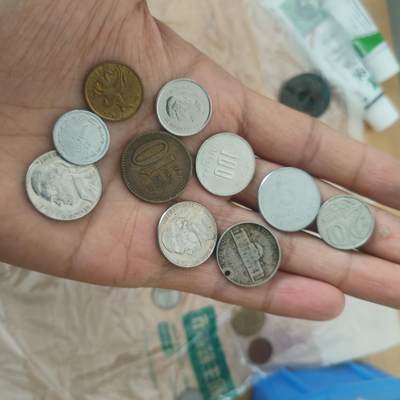 泡泡币外币第三十四场可代拍15038385335微信 - 硬币10枚第1组