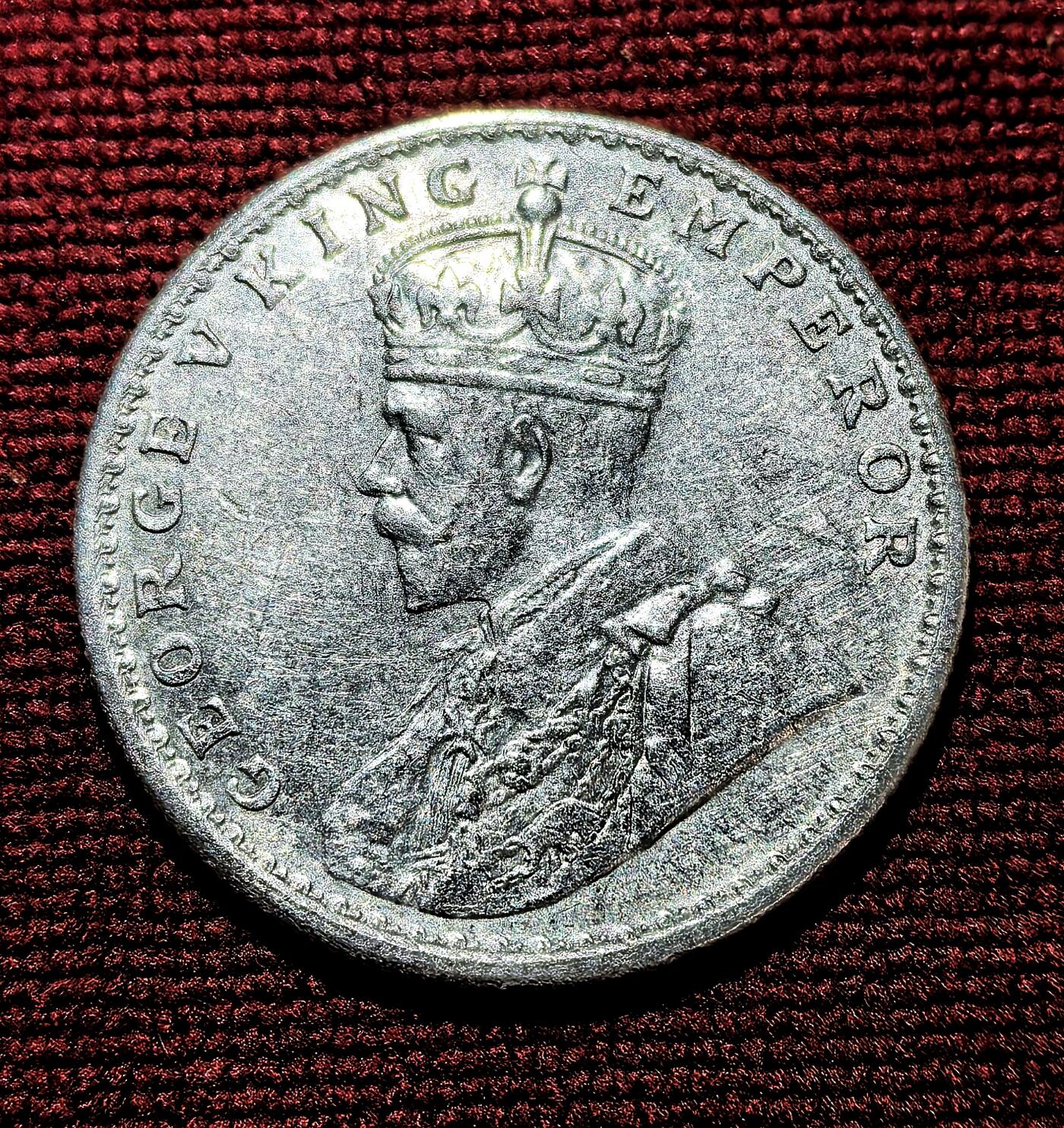 南宋泉阁俄币 外币 国币 专场第十期【送拍无额外佣金】 英国 英属印度 1914年 乔治五世1卢比银币 通货好品