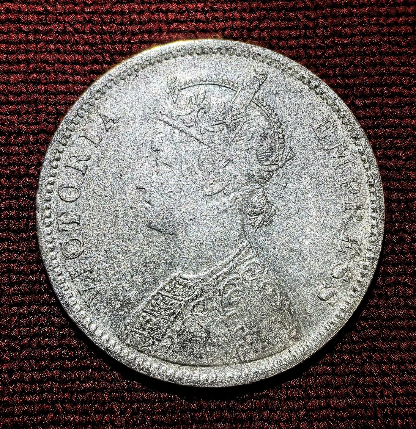 南宋泉阁俄币 外币 国币 专场第十期【送拍无额外佣金】 英国 英属印度 1878 维多利亚1卢比银币 通货好品