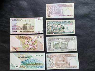外国纸币专场250607第四十七场 伊朗🇮🇷7张，全新品相UNC。