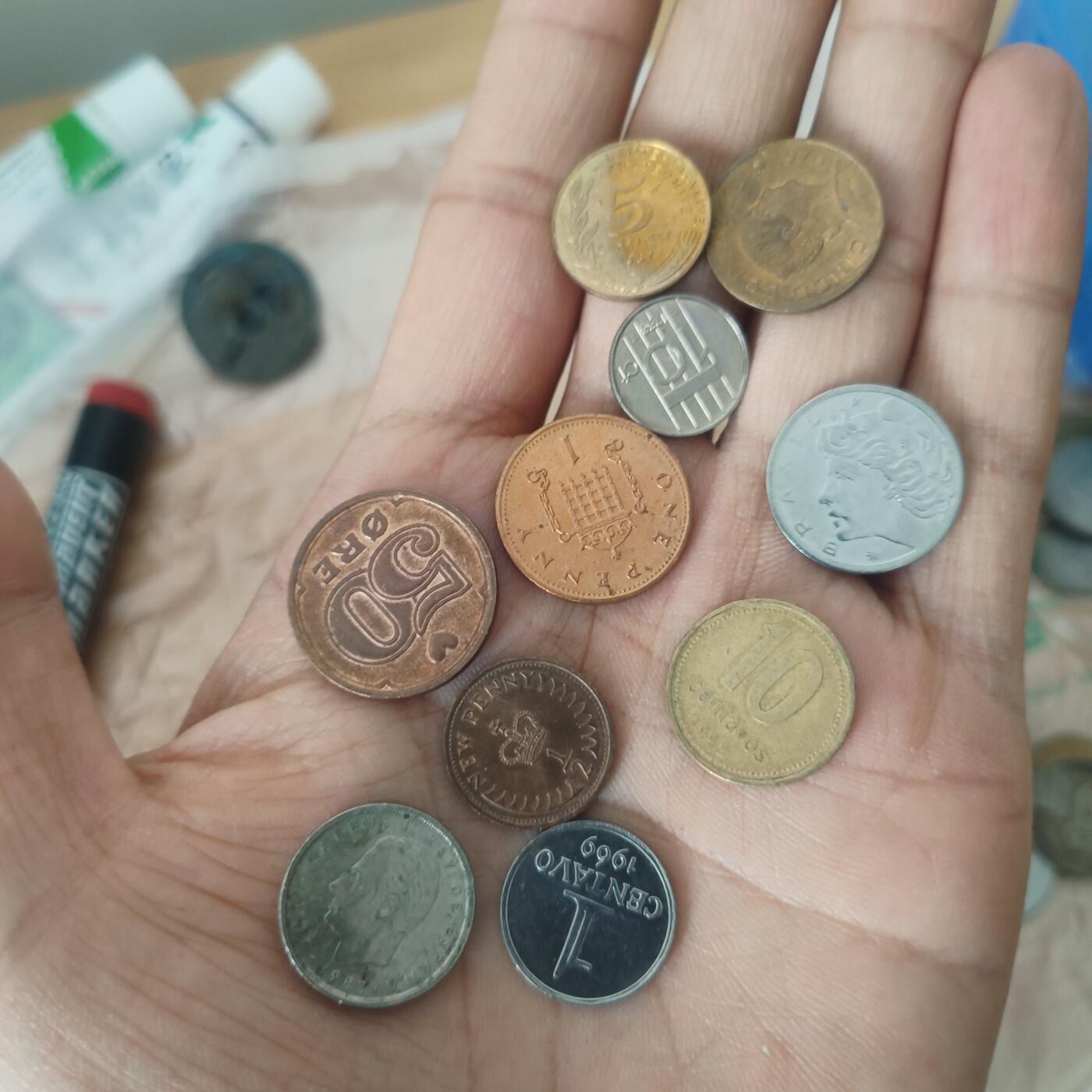 泡泡币外币第三十四场可代拍15038385335微信 硬币10枚第3组