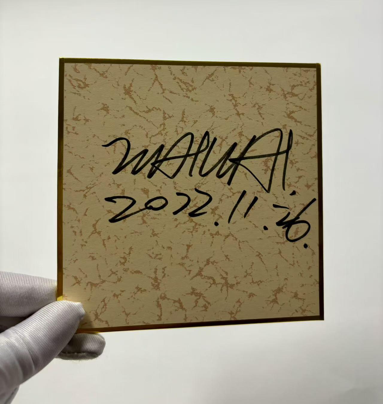 零元拍：歪歪亲笔签名原画色卡，尺寸：12/12厘米，不是复制画哦