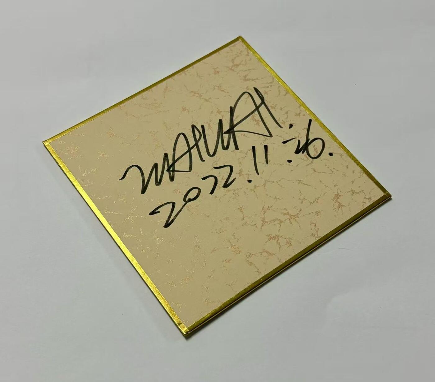 零元拍：歪歪亲笔签名原画色卡，尺寸：12/12厘米，不是复制画哦