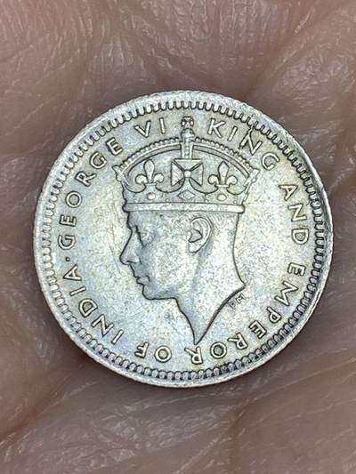 2025年第四十七场(总第七十三场）外国好品散币(免佣金) - 英属马来亚1943年5分银币(乔治六世第二版)