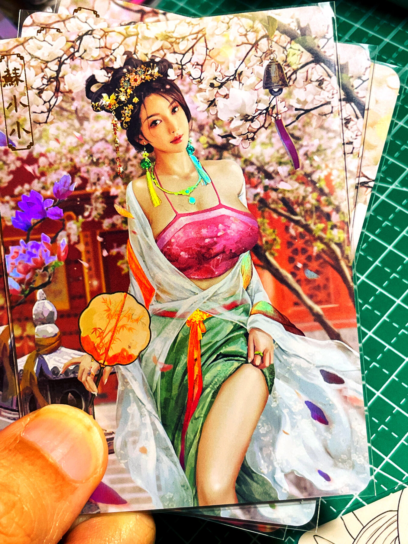 显眼宝15期 美人如玉 【顶级颜值】卡将卡牌  著名  苏小小 颜值巅峰没有之一 金彩卡 一套三张