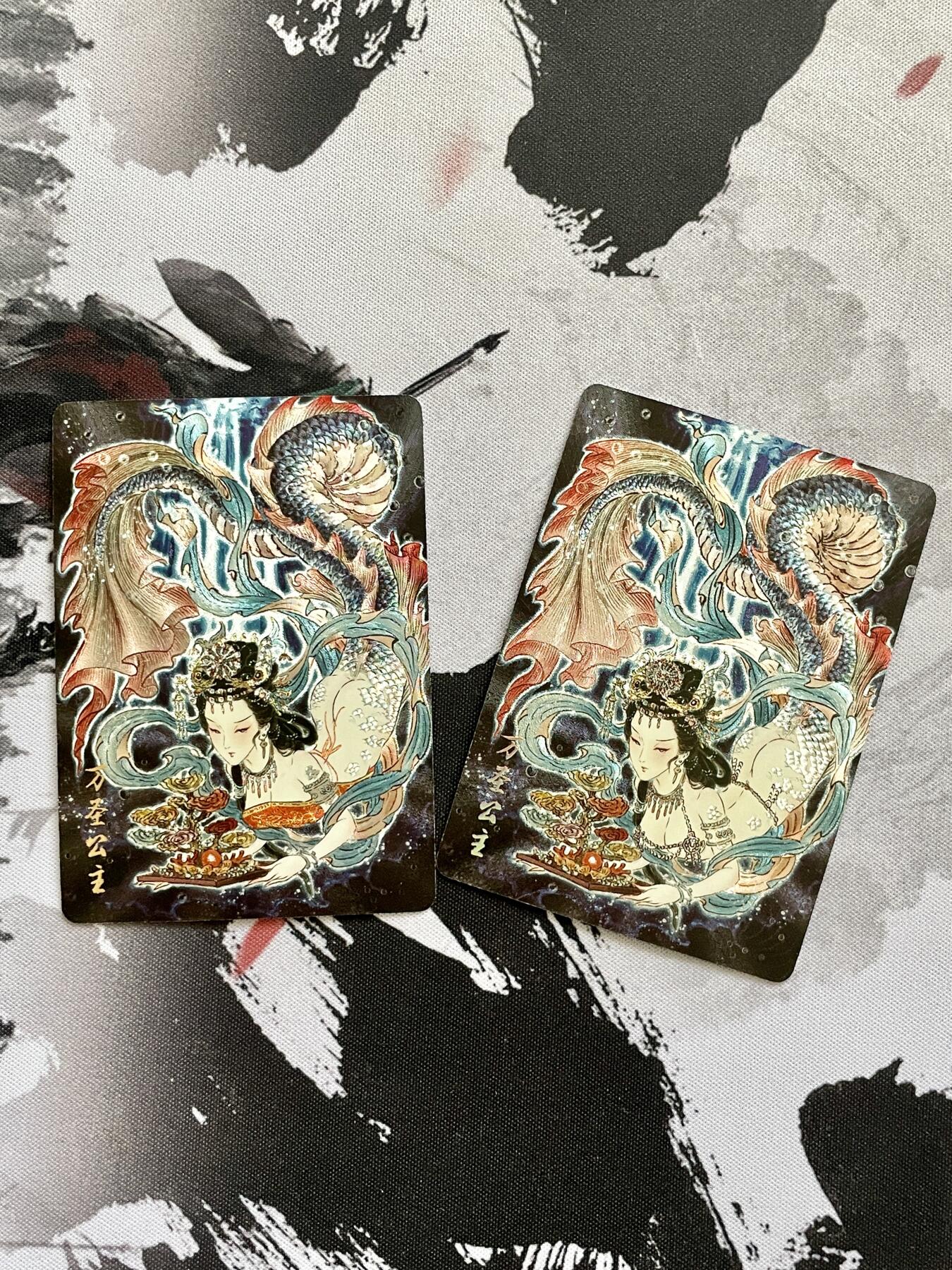 阳大大卡牌超级大甩拍第53期（周五晚上九点截拍，持续收拍品，进群福利早知道） 燎原文化 彫仙 解语花 万圣公主 碧波龙影 双服饰 粗闪卡 2张