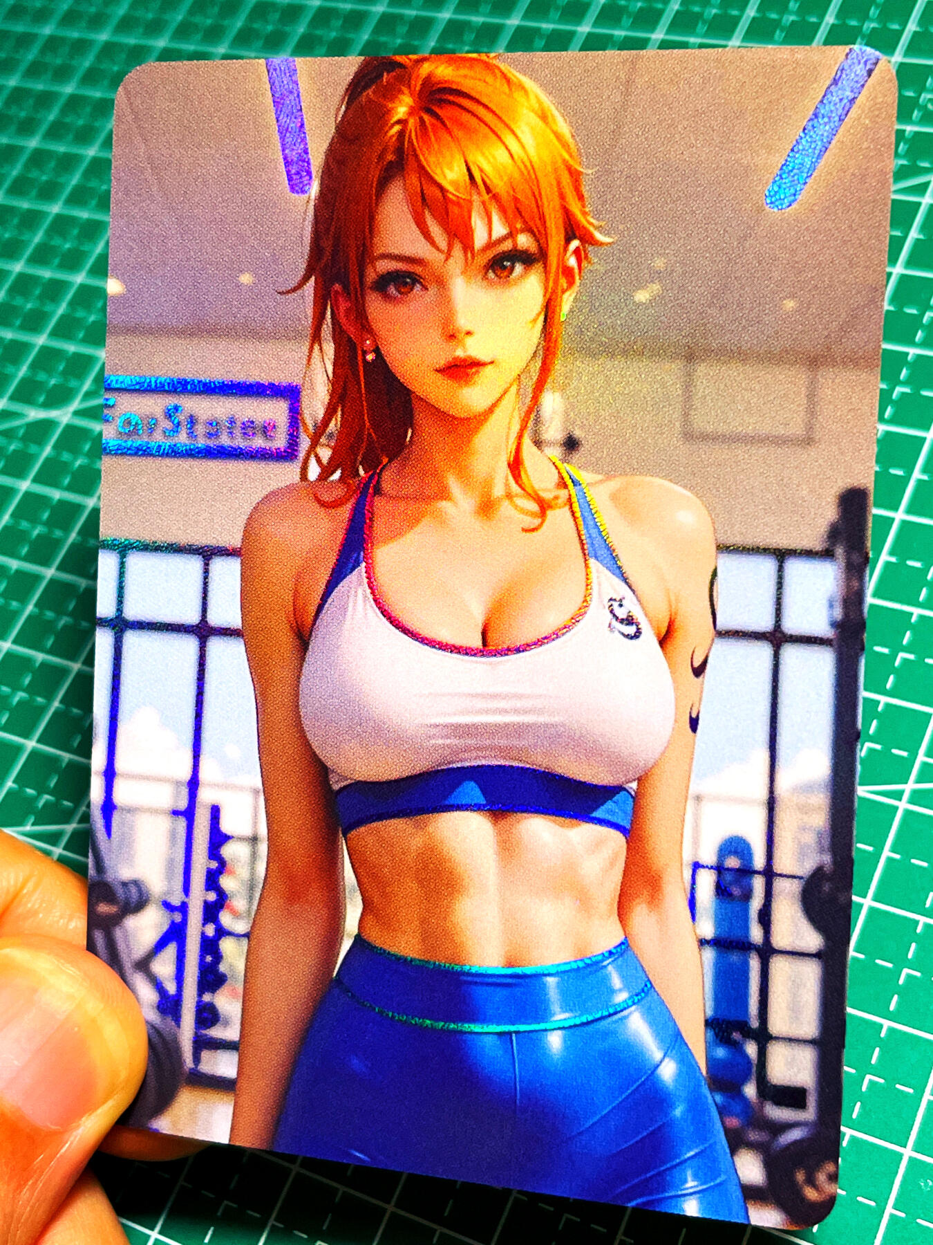 显眼宝15期 美人如玉 狐狸卡卡动漫卡牌1张 海贼王 娜美  折光彩闪 工艺 尺寸 63*88
