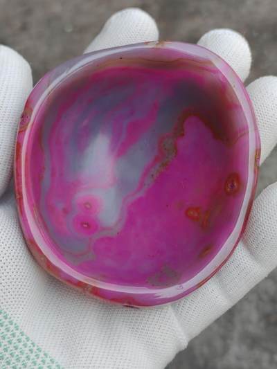 ❤精品缠丝玛瑙原石原皮笔洗烟灰缸(41022)规格85*77*34mm重量169g - ❤精品缠丝玛瑙原石原皮笔洗烟灰缸(41022)规格85*77*34mm重量169g