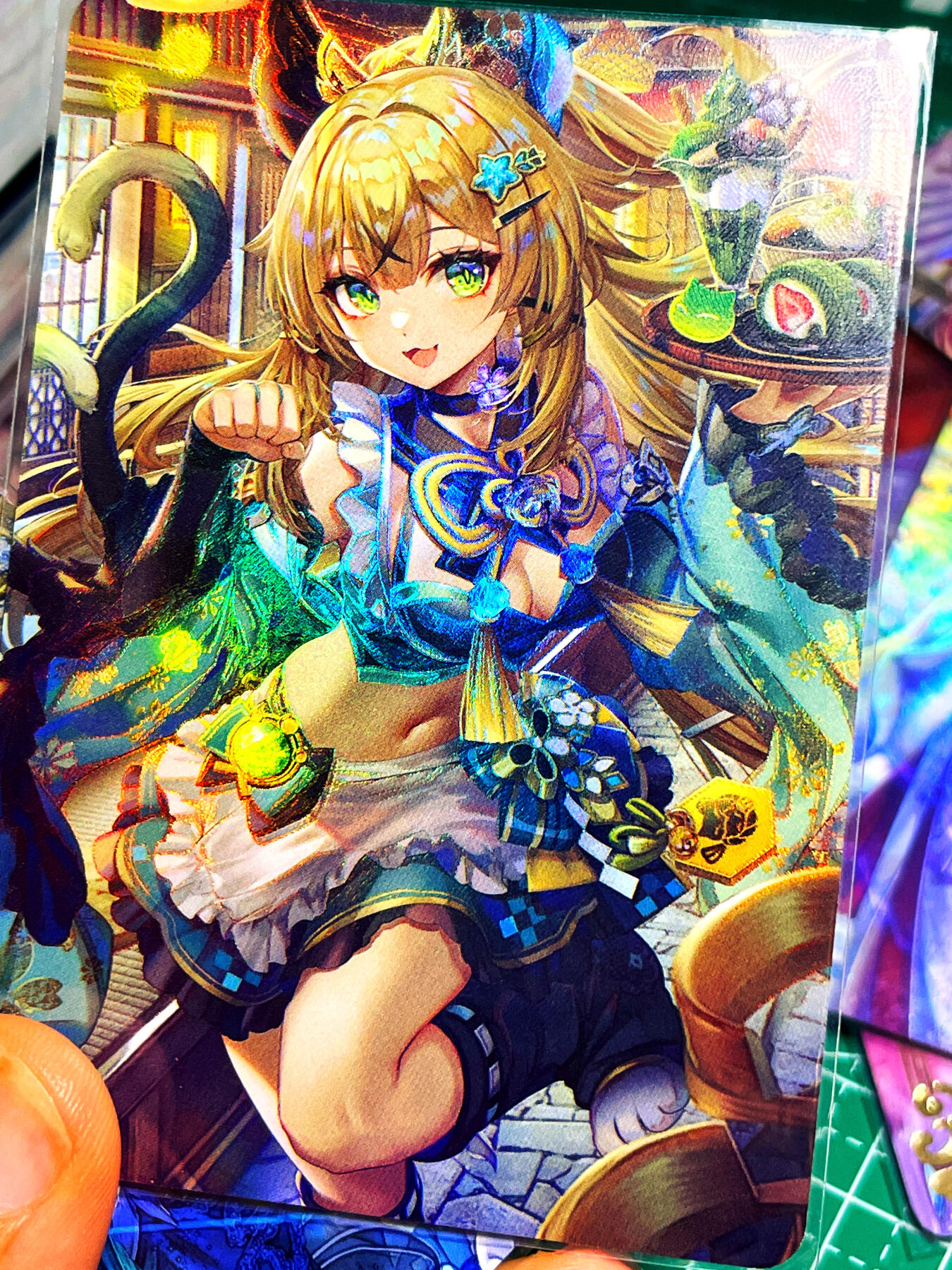 显眼宝15期 美人如玉 墨卡文创  原神绮良良1张  折光彩闪  大卡尺寸63*88