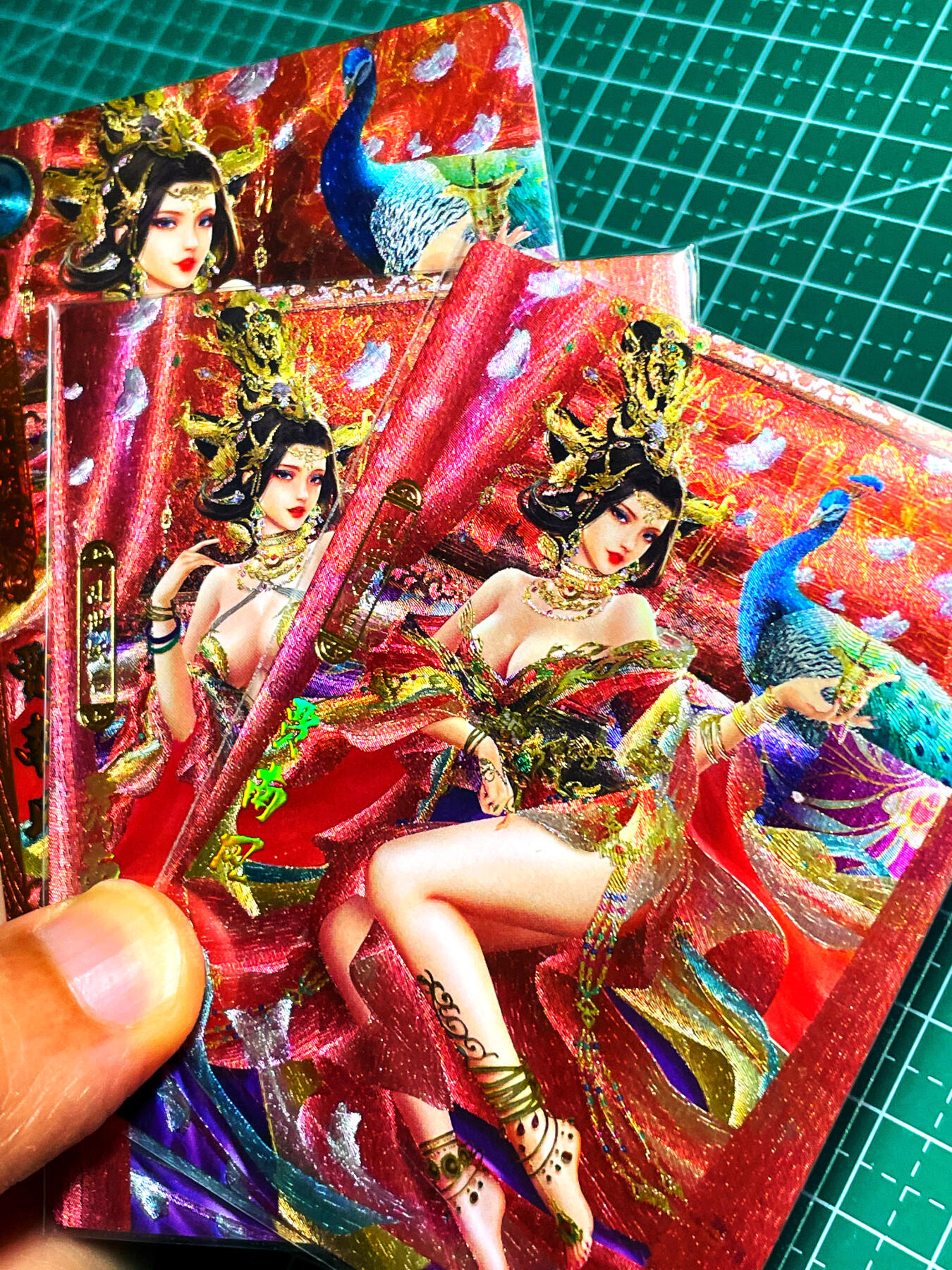 显眼宝15期 美人如玉 卡玩帕克  百花谱 早期角色 贾南风 服饰配饰超级华丽  粗闪一套三张