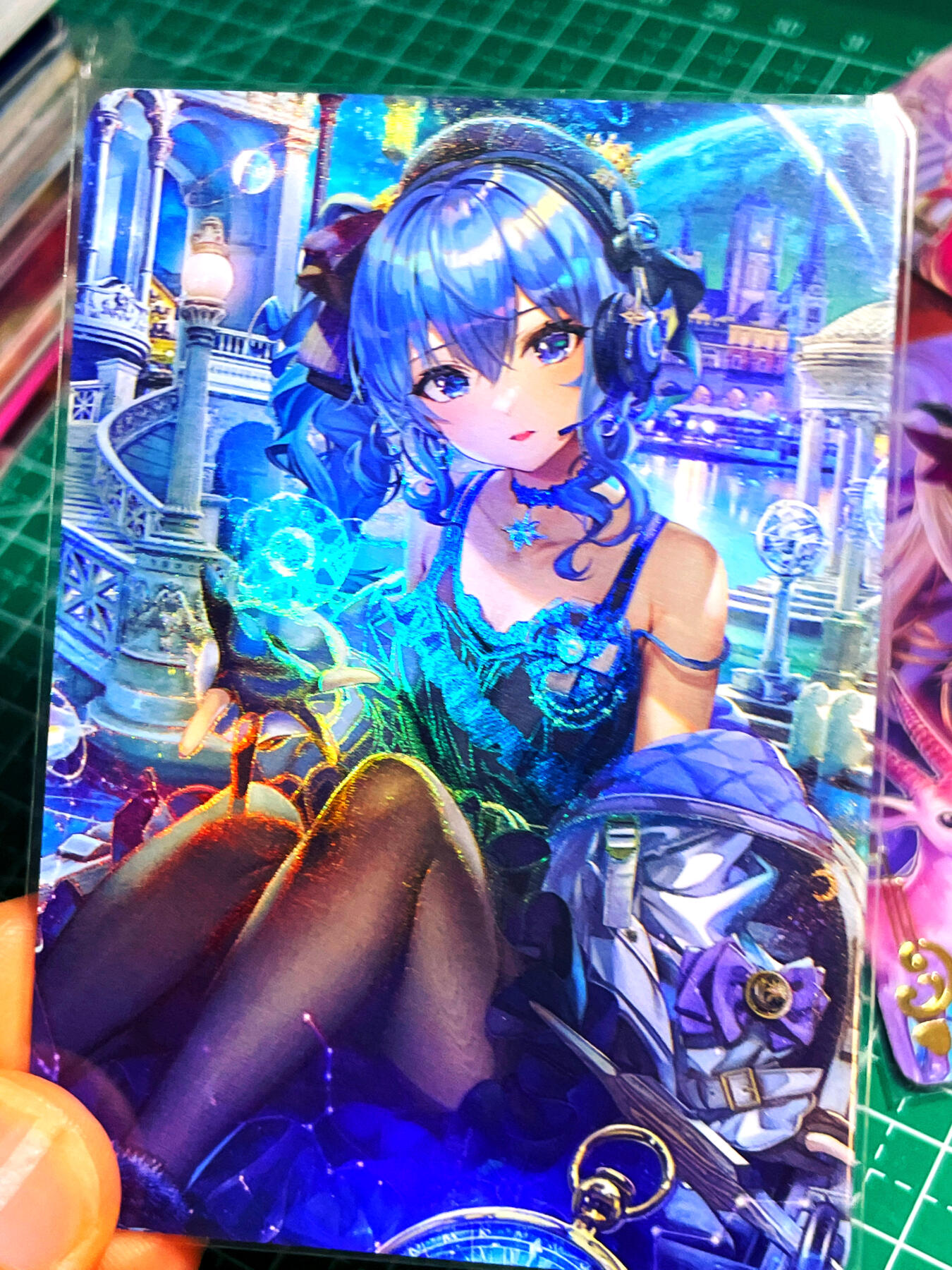 显眼宝15期 美人如玉 墨卡文创  歌姬彗星1张  折光彩闪  大卡尺寸63*88