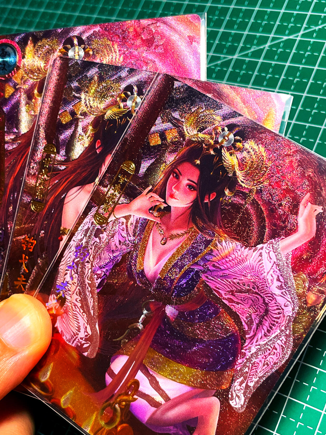 显眼宝15期 美人如玉 卡玩帕克  百花谱 钩弋夫人  粗闪一套三张