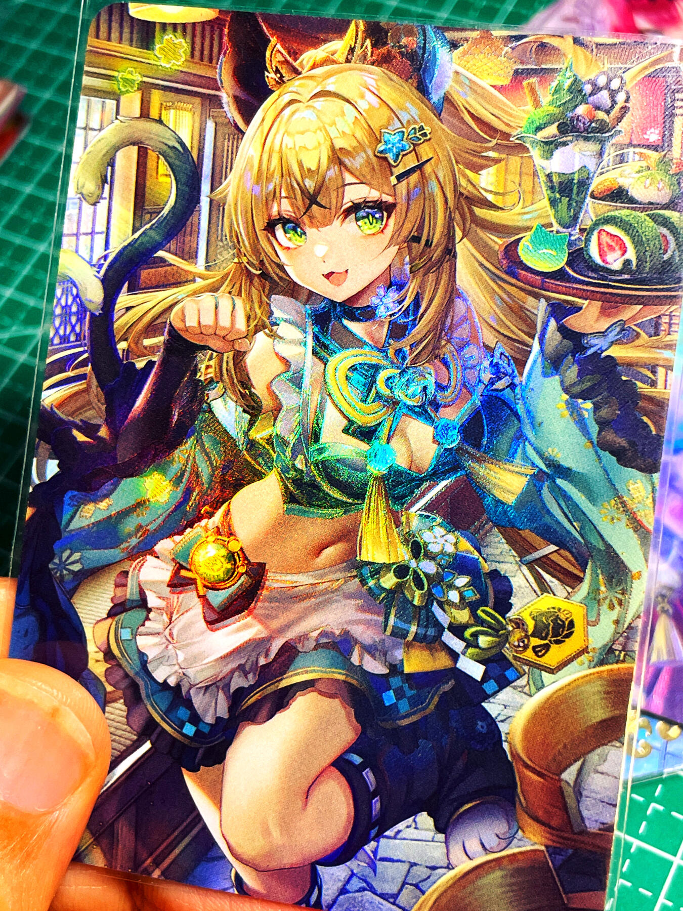 显眼宝15期 美人如玉 墨卡文创  原神绮良良1张  折光彩闪  大卡尺寸63*88