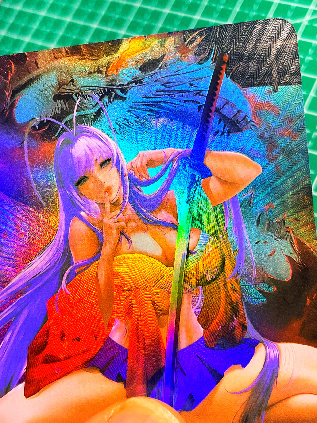 显眼宝15期 美人如玉 皇帝新衣卡牌  天上天下1张   折光彩闪60*87