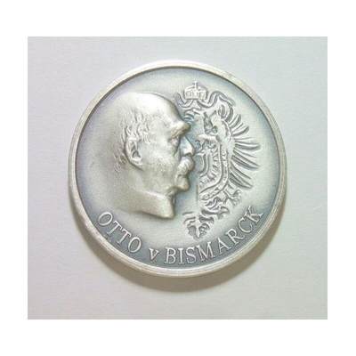 【银】德国铁血宰相俾斯麦+皇冠高浮雕精制银章 33MM 15克 - 【银】德国铁血宰相俾斯麦+皇冠高浮雕精制银章 33MM 15克