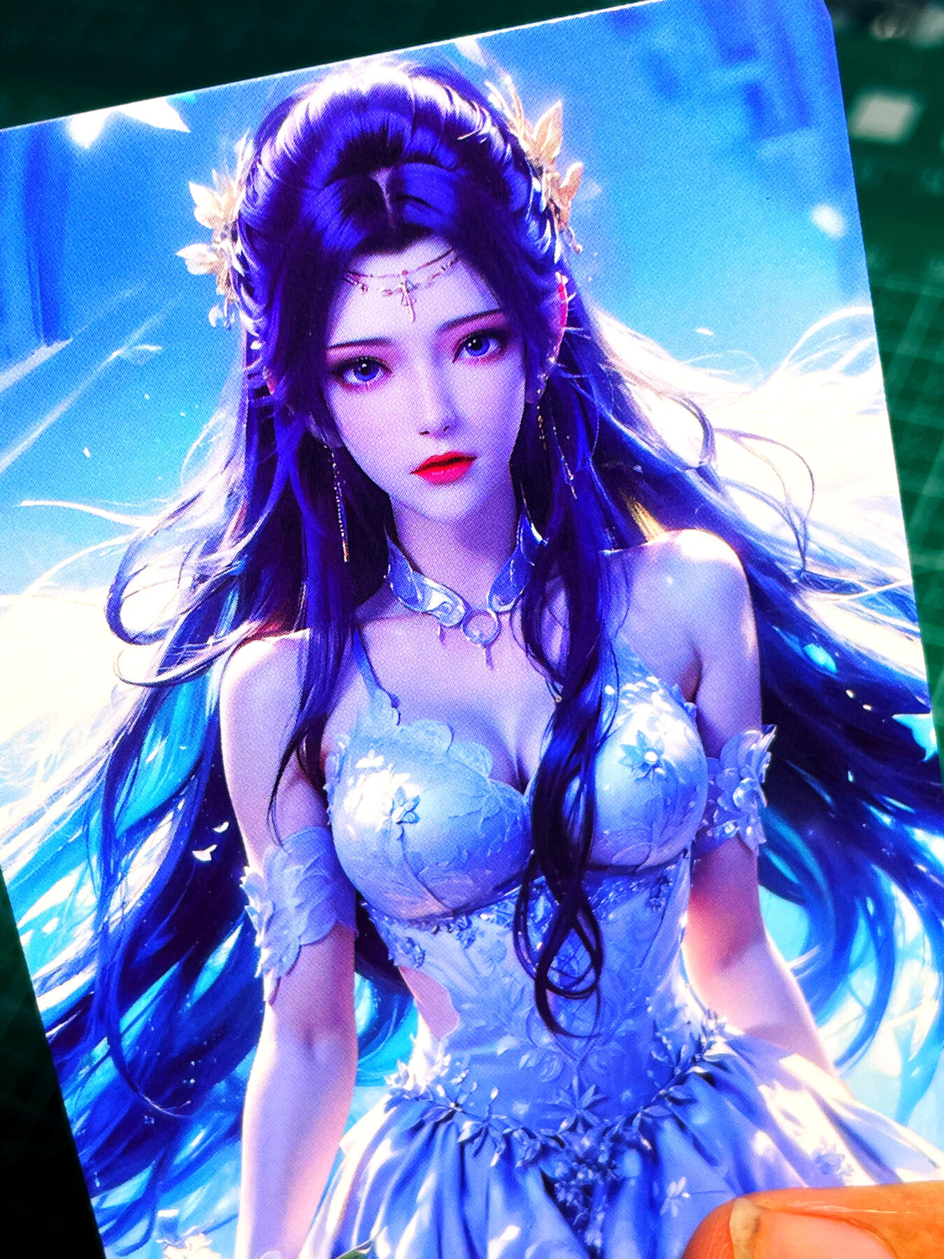 显眼宝15期 美人如玉 皇帝新衣卡牌  国漫2单卡1张   折光彩闪60*87