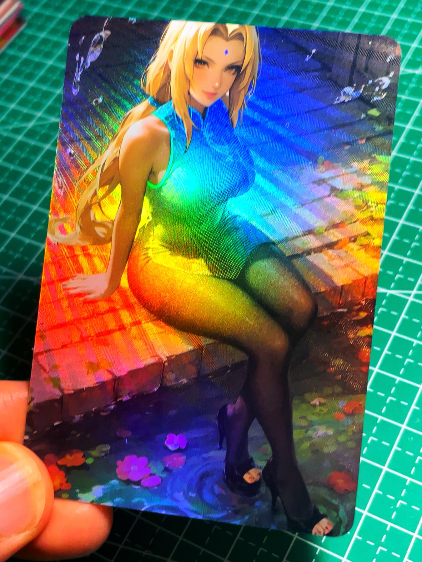 显眼宝15期 美人如玉 皇帝新衣卡牌  海贼王纲手单卡1张   折光彩闪60*87