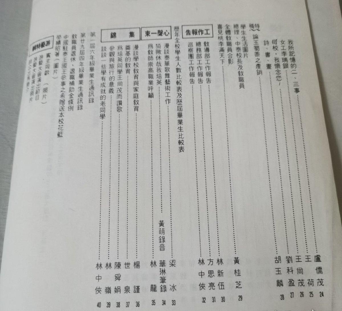 海外华侨华人原版史料《泰国 培英学校六十周年校庆纪念特刊》