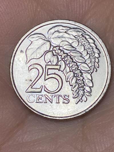 2025年第四十八场(总第七十四场）外国好品散币(免佣金) - 特立尼达和多巴哥🇹🇹2012年25分(铜镍材质无磁版)