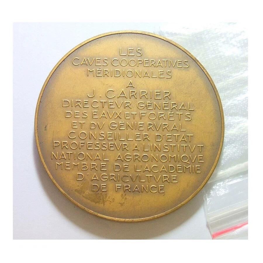 【艺术】法国艺术大章1932年 凯瑞教授高浮雕精制超大铜章 60MM