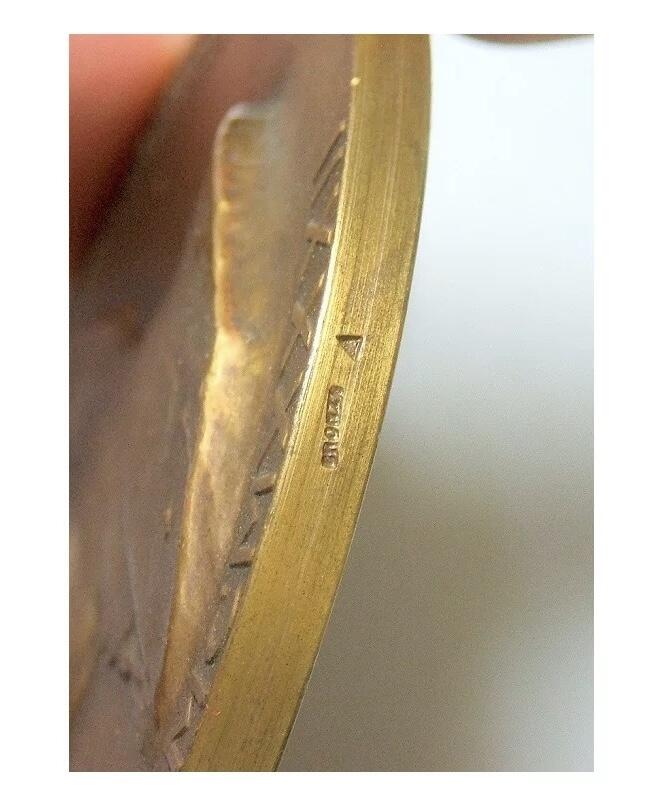 【艺术】法国艺术大章1932年 凯瑞教授高浮雕精制超大铜章 60MM
