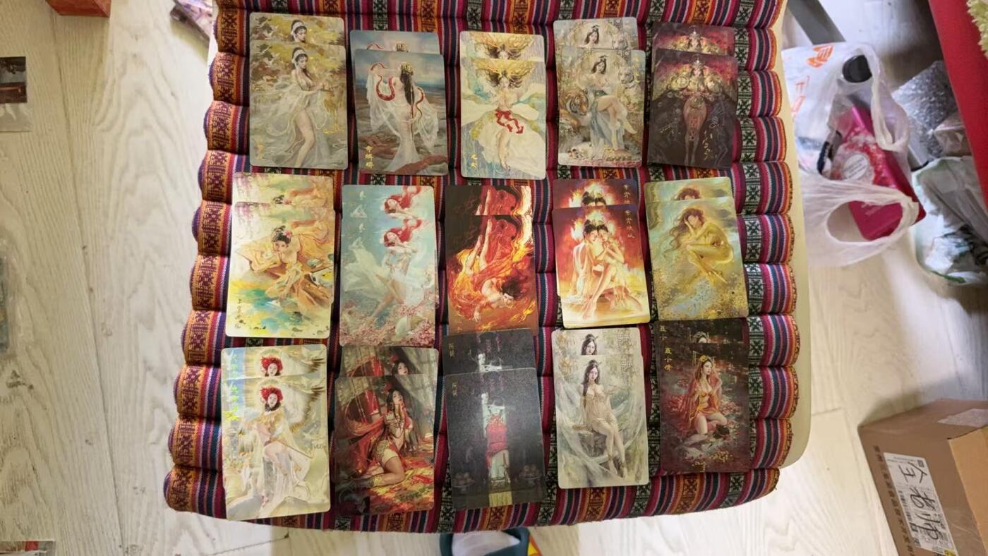 光影卡牌第12期，亲签卡，各家套卡，持续收拍品 燎原刷子妖姬传幻彩普卡31个人物62张，收藏佳品
