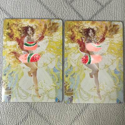 花开卡拍第22期（品控勿拍!!!收拍品，不寄存，运费5元，自制卡难免瑕疵，可能存在轻微撞角爆边等出厂瑕疵，品控介意勿拍！） - 燎原卡牌 焱卡文化 刷子人间传 秦可卿，普卡，一套共2张