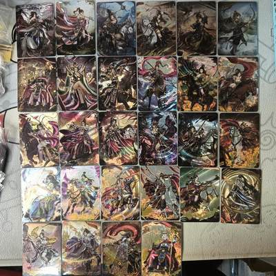 花开卡拍第22期（品控勿拍!!!收拍品，不寄存，运费5元，自制卡难免瑕疵，可能存在轻微撞角爆边等出厂瑕疵，品控介意勿拍！） - 燎原卡牌 焱卡文化 玲姐解语花杨门女将 全套含补卡，半粗（折光），一套共28张
