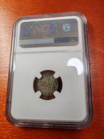 长老汇蛇年精选第十二场拍卖  1872德国普鲁士威廉四世1/2格罗申银币，NGC AU55分，唯一亚军分，更高1枚