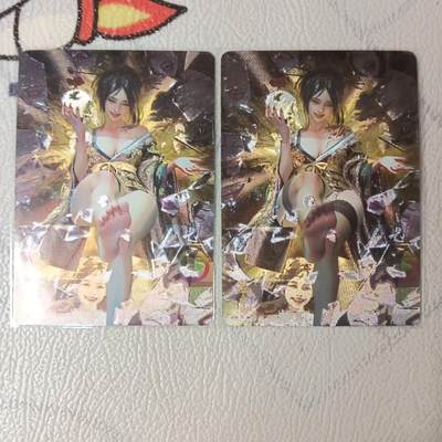花开卡拍第22期（品控勿拍!!!收拍品，不寄存，运费5元，自制卡难免瑕疵，可能存在轻微撞角爆边等出厂瑕疵，品控介意勿拍！） - 燎原 刷子 婴宁 冷烫粗闪2张