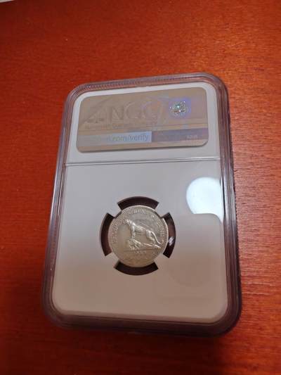 长老汇蛇年精选第十二场拍卖 1955罗德西亚伊丽莎白二世6便士精制银币，NGC PF63CAMEO，2000枚