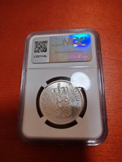 长老汇蛇年精选第十二场拍卖 1937年丹麦克里斯蒂安十世登基25周年2克朗银币，NGC MS66分，亚军分，更高2枚