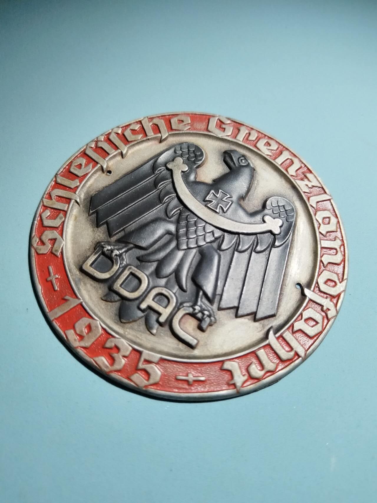 盛世勋华——号角文化勋章邮票专场拍卖第289期 德国（1939）德意志汽车协会（DDAC）1935年西里西亚大区边疆之行纪念章 大尺寸 极为少见