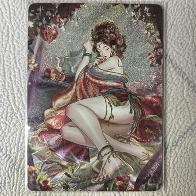 花开卡拍第22期（品控勿拍!!!收拍品，不寄存，运费5元，自制卡难免瑕疵，可能存在轻微撞角爆边等出厂瑕疵，品控介意勿拍！） - 燎原卡牌 焱卡文化 玲姐解语花十二花神 潘夫人，半粗（折光），共1张