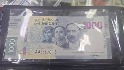 【世界钱币】微拍第179期暨2025年第18期  少量新品上架 2019年墨西哥1000比索 首发AA冠全新绝品无4尾号615