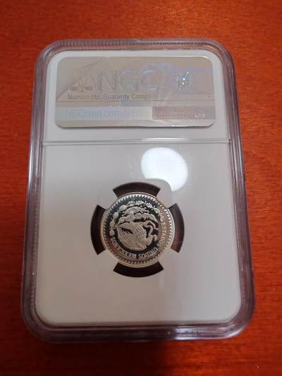 长老汇蛇年精选第十二场拍卖 1993墨西哥胜利女神1/10盎司精制银币，NGC PF68UC，5002枚